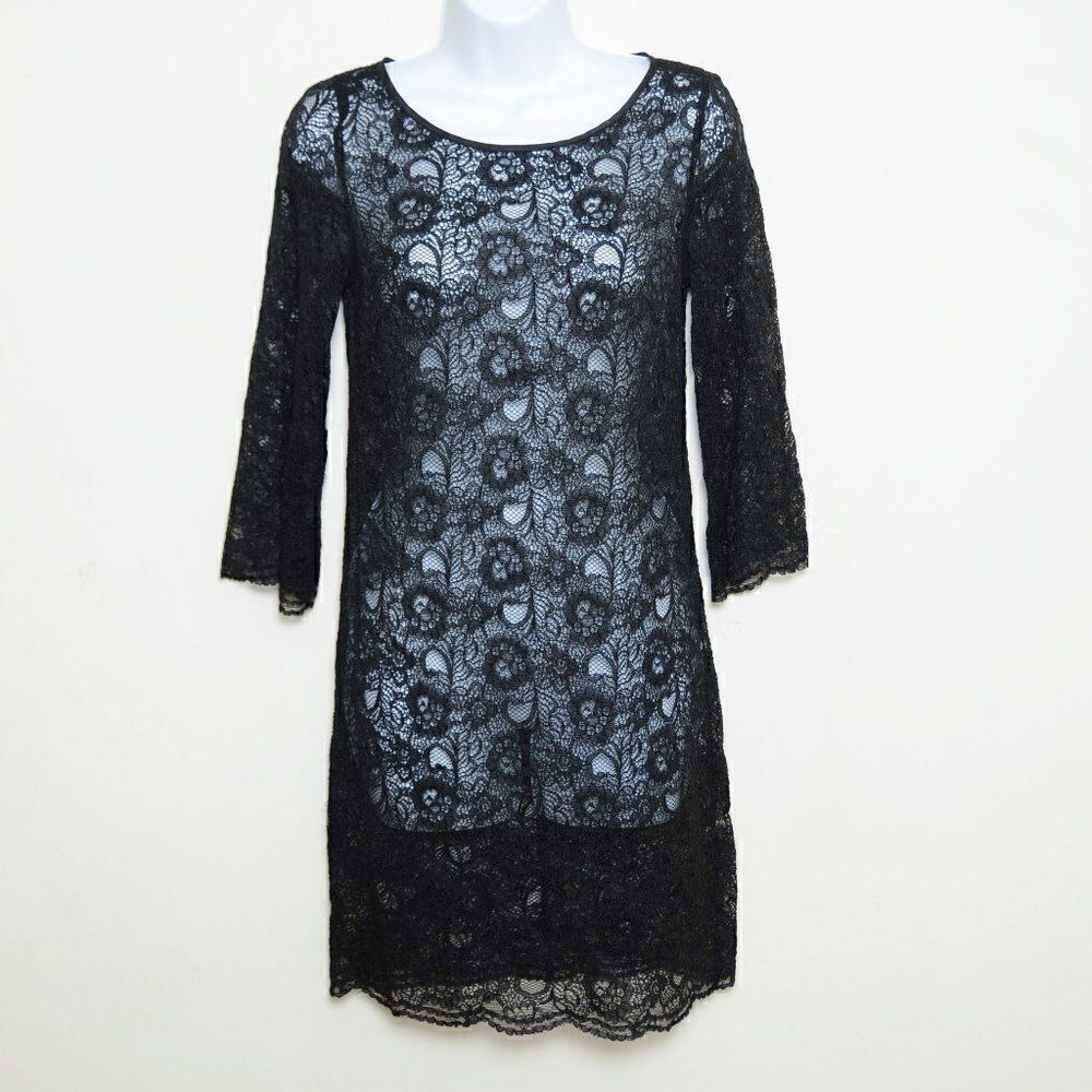 Laundry by Shelli Segal Black Lace Dress